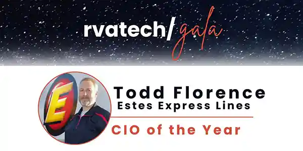 Picture of Estes CIO Todd Florence Named CIO Of The Year By Richmond Technology Council